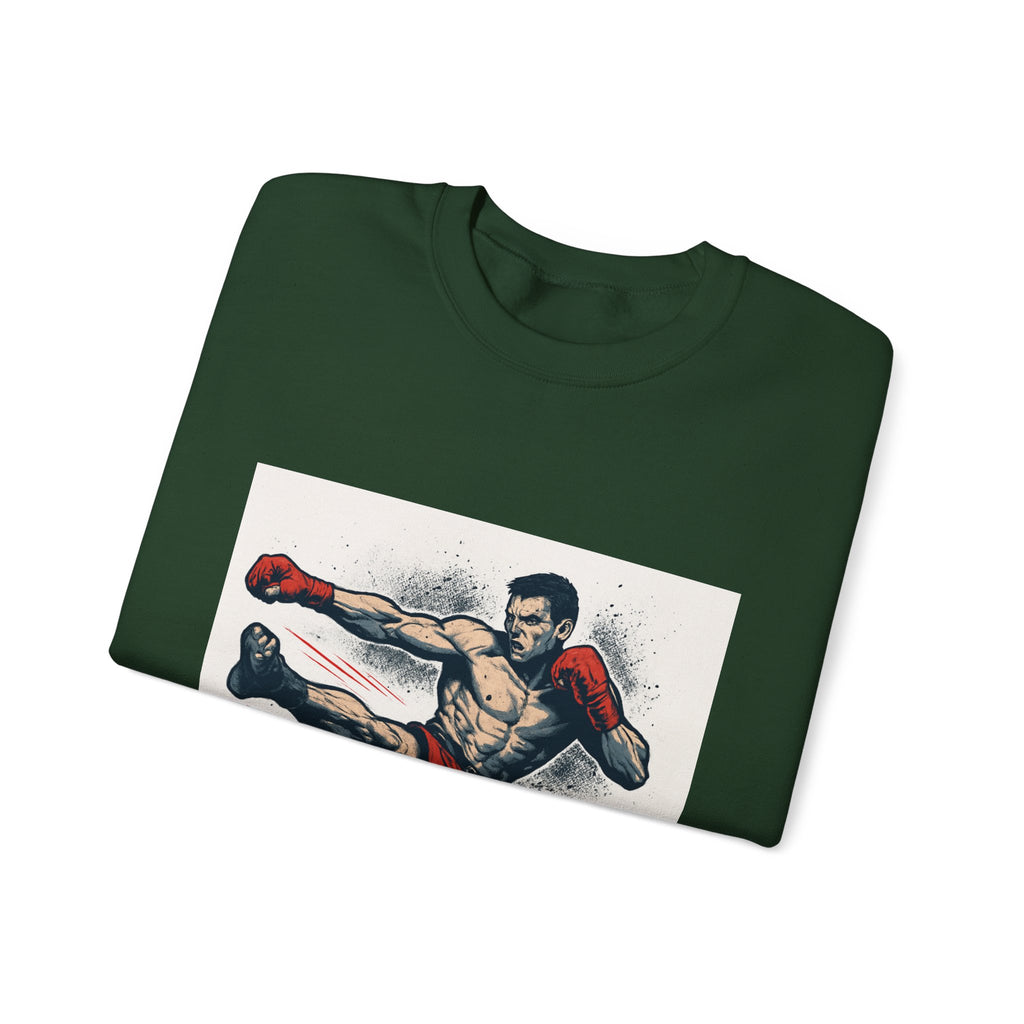 Kickboxer Unisex Heavy Blend Sweatshirt, Boxing Gift, Fitness Apparel, Sportswear, Workout Clothes, Kickboxing Enthusiast