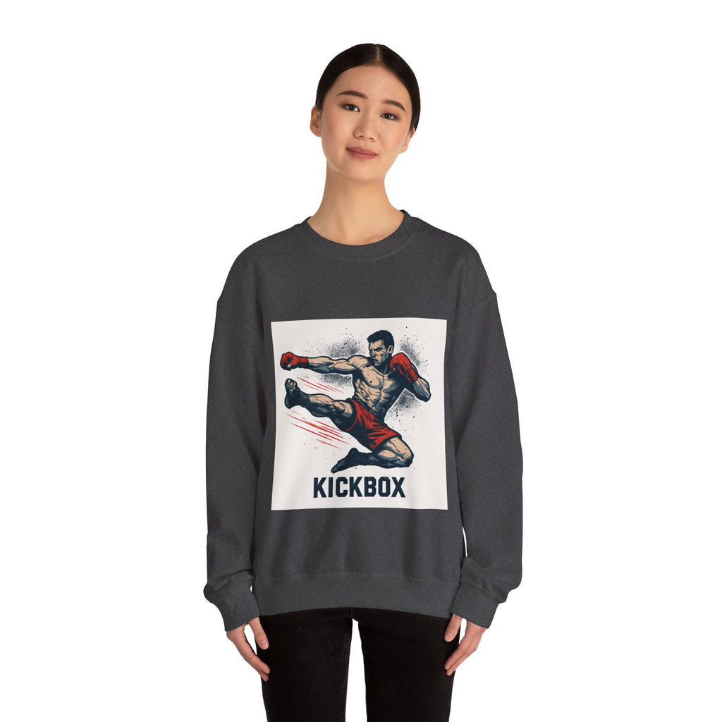 Kickboxer Unisex Heavy Blend Sweatshirt, Boxing Gift, Fitness Apparel, Sportswear, Workout Clothes, Kickboxing Enthusiast
