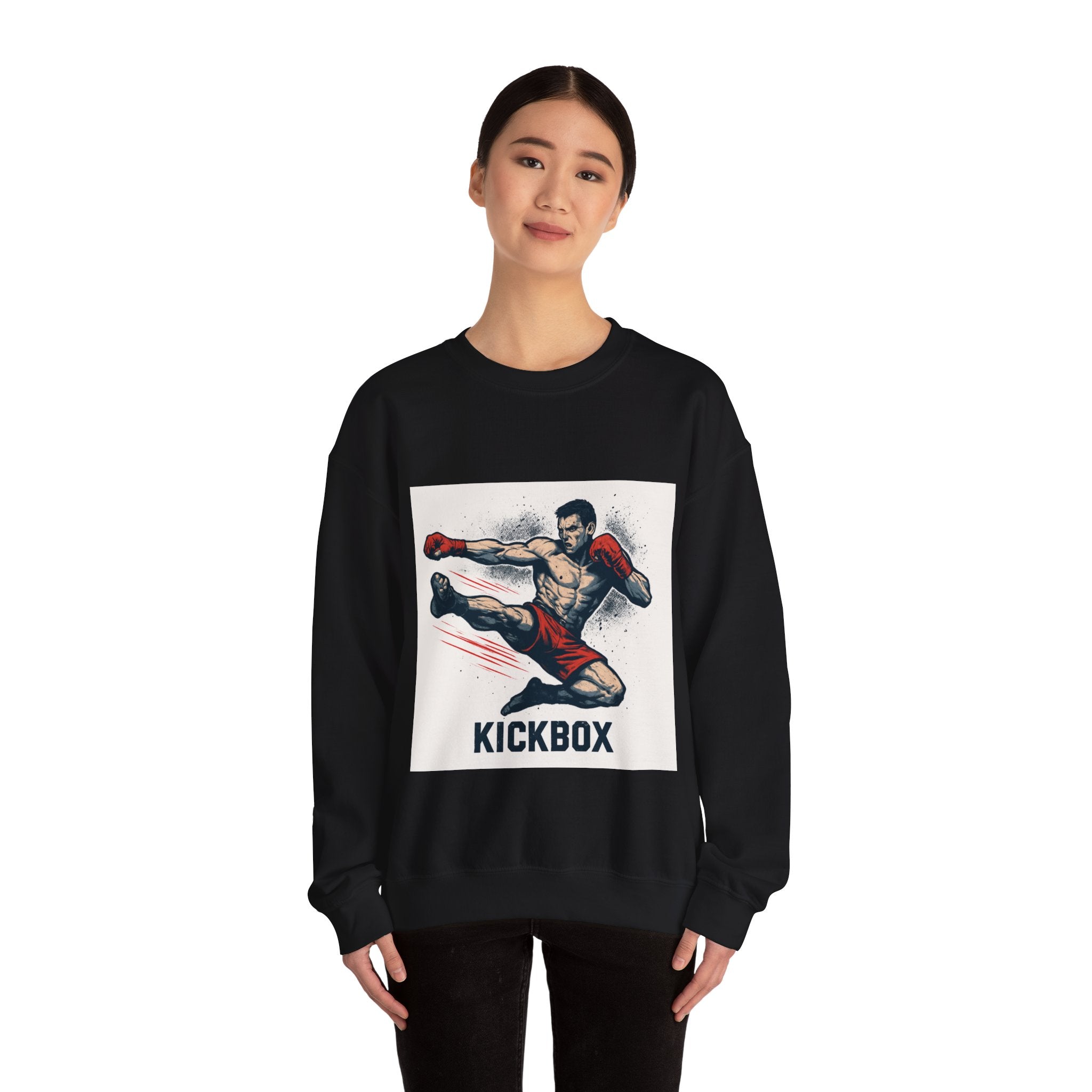 Kickboxer Unisex Heavy Blend Sweatshirt, Boxing Gift, Fitness Apparel, Sportswear, Workout Clothes, Kickboxing Enthusiast