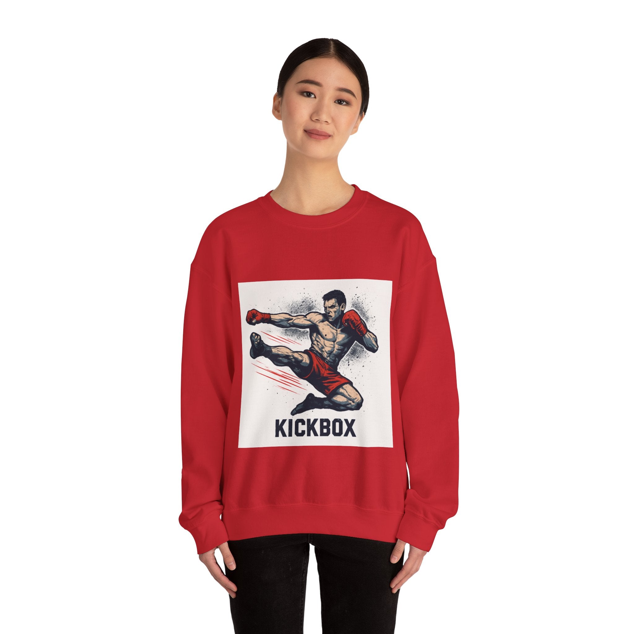 Kickboxer Unisex Heavy Blend Sweatshirt, Boxing Gift, Fitness Apparel, Sportswear, Workout Clothes, Kickboxing Enthusiast
