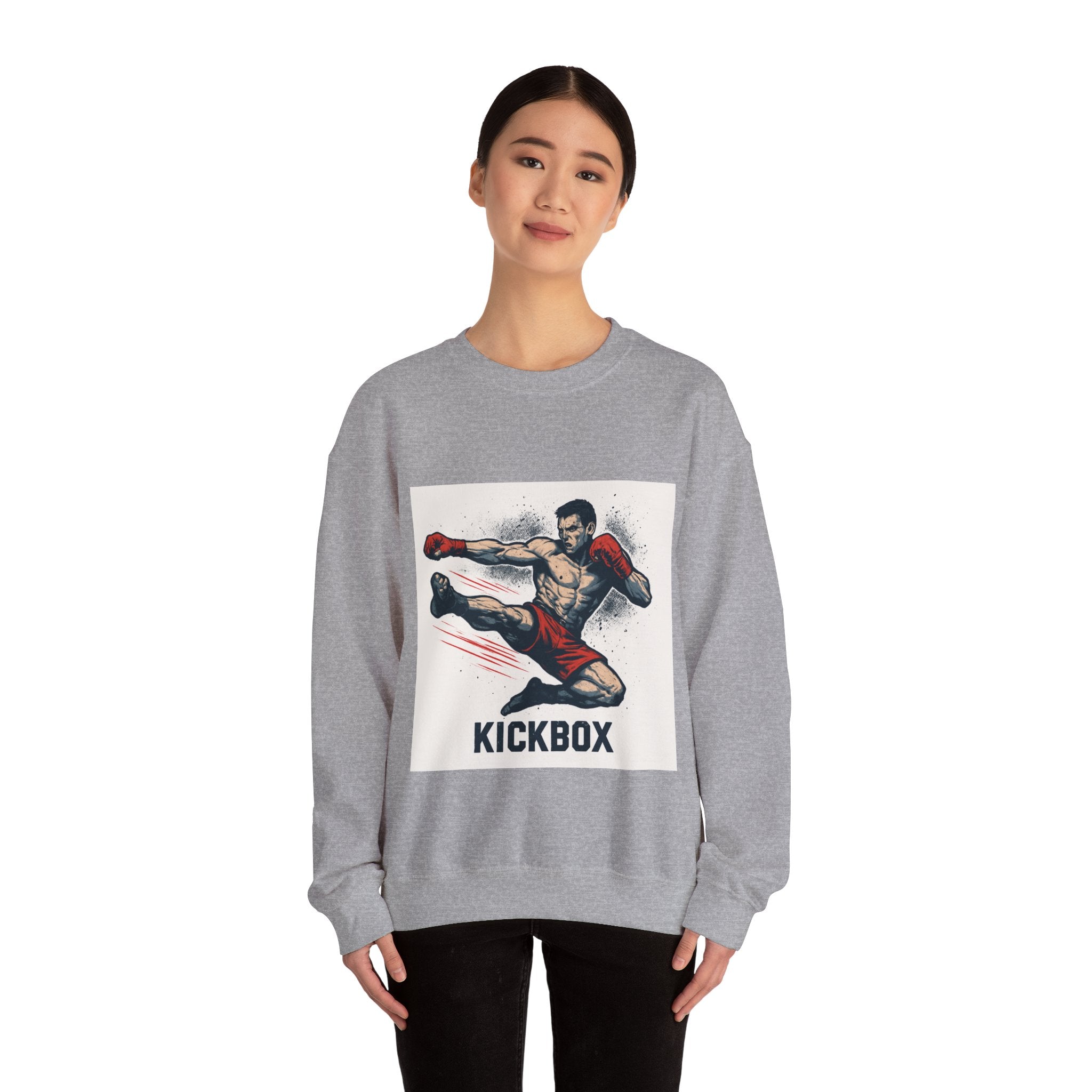 Kickboxer Unisex Heavy Blend Sweatshirt, Boxing Gift, Fitness Apparel, Sportswear, Workout Clothes, Kickboxing Enthusiast