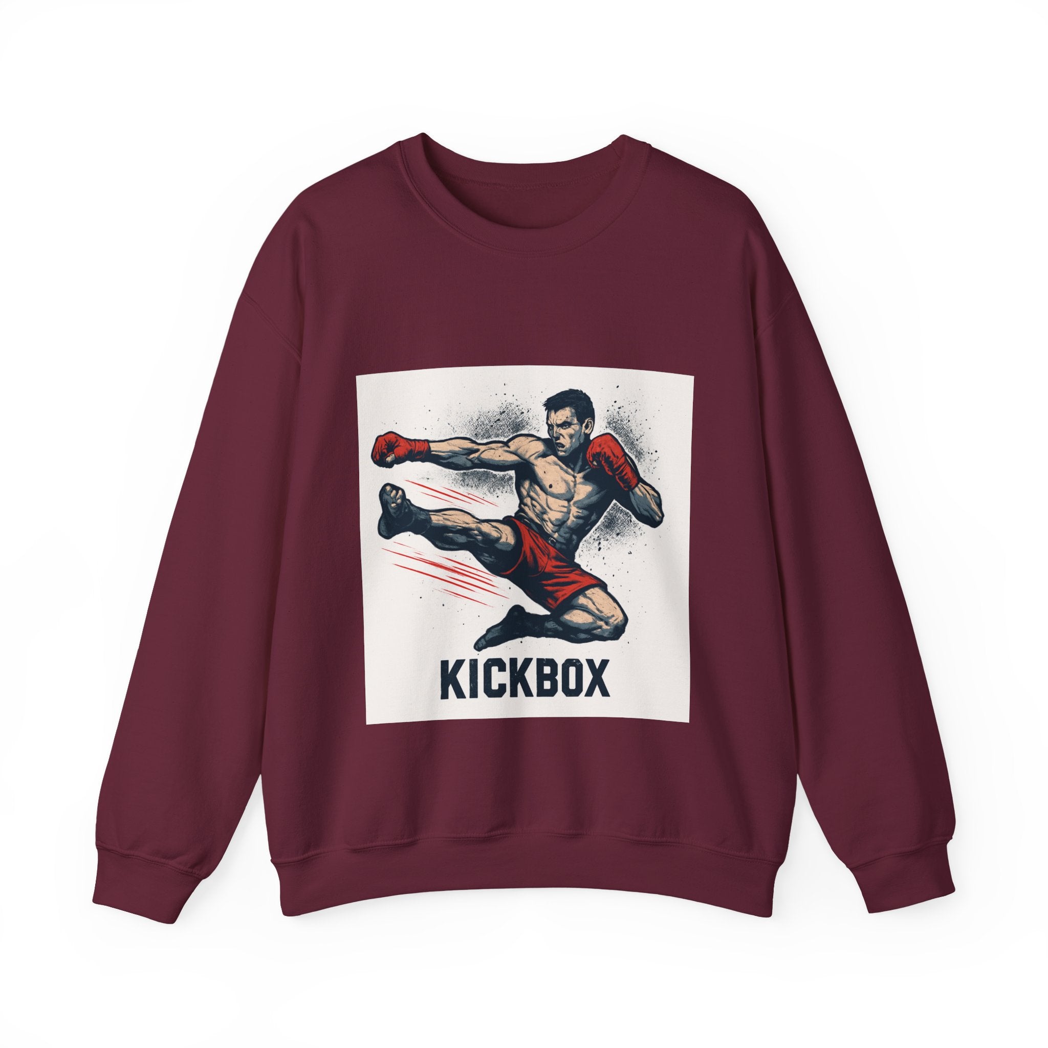 Kickboxer Unisex Heavy Blend Sweatshirt, Boxing Gift, Fitness Apparel, Sportswear, Workout Clothes, Kickboxing Enthusiast