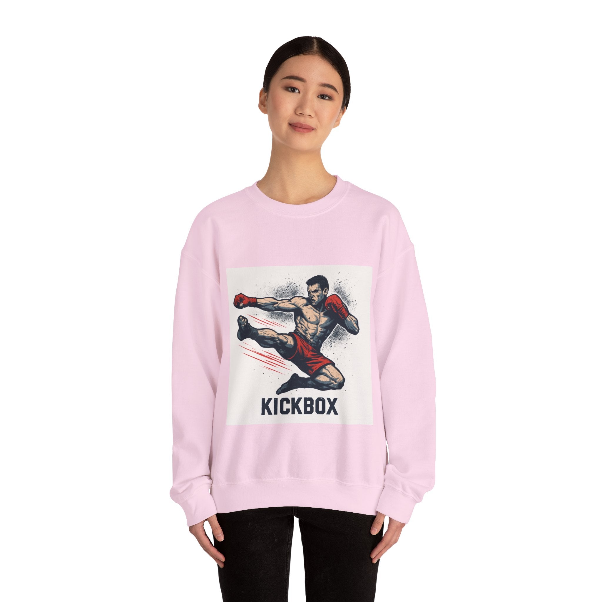 Kickboxer Unisex Heavy Blend Sweatshirt, Boxing Gift, Fitness Apparel, Sportswear, Workout Clothes, Kickboxing Enthusiast
