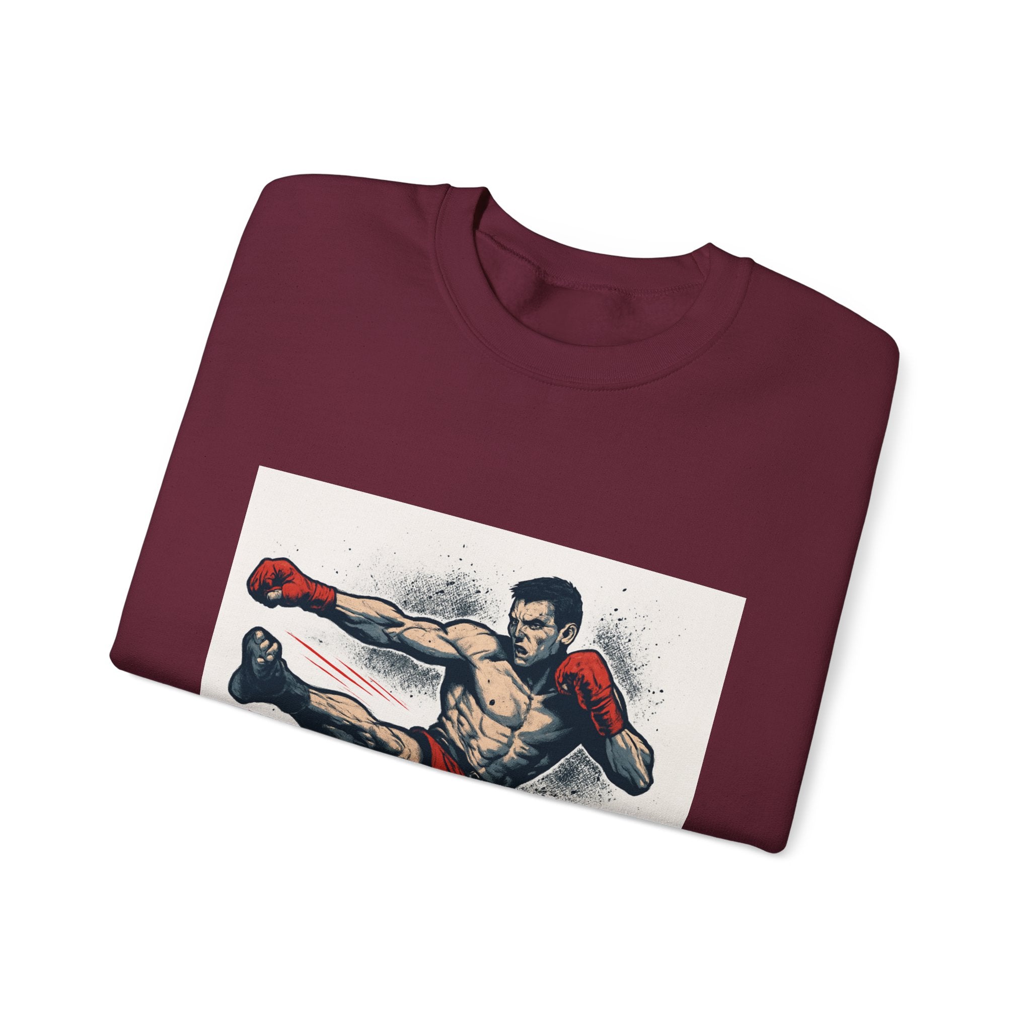 Kickboxer Unisex Heavy Blend Sweatshirt, Boxing Gift, Fitness Apparel, Sportswear, Workout Clothes, Kickboxing Enthusiast