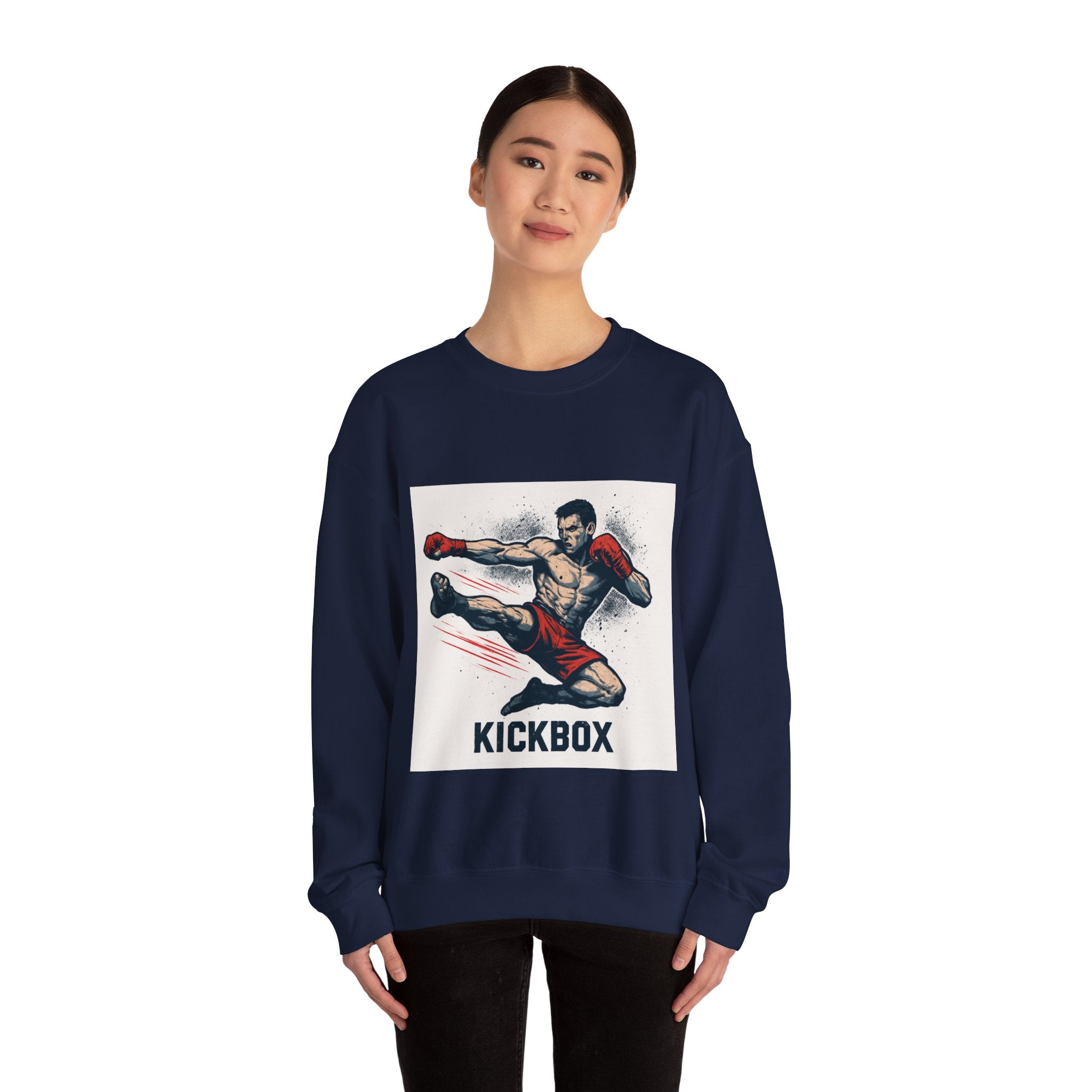 Kickboxer Unisex Heavy Blend Sweatshirt, Boxing Gift, Fitness Apparel, Sportswear, Workout Clothes, Kickboxing Enthusiast