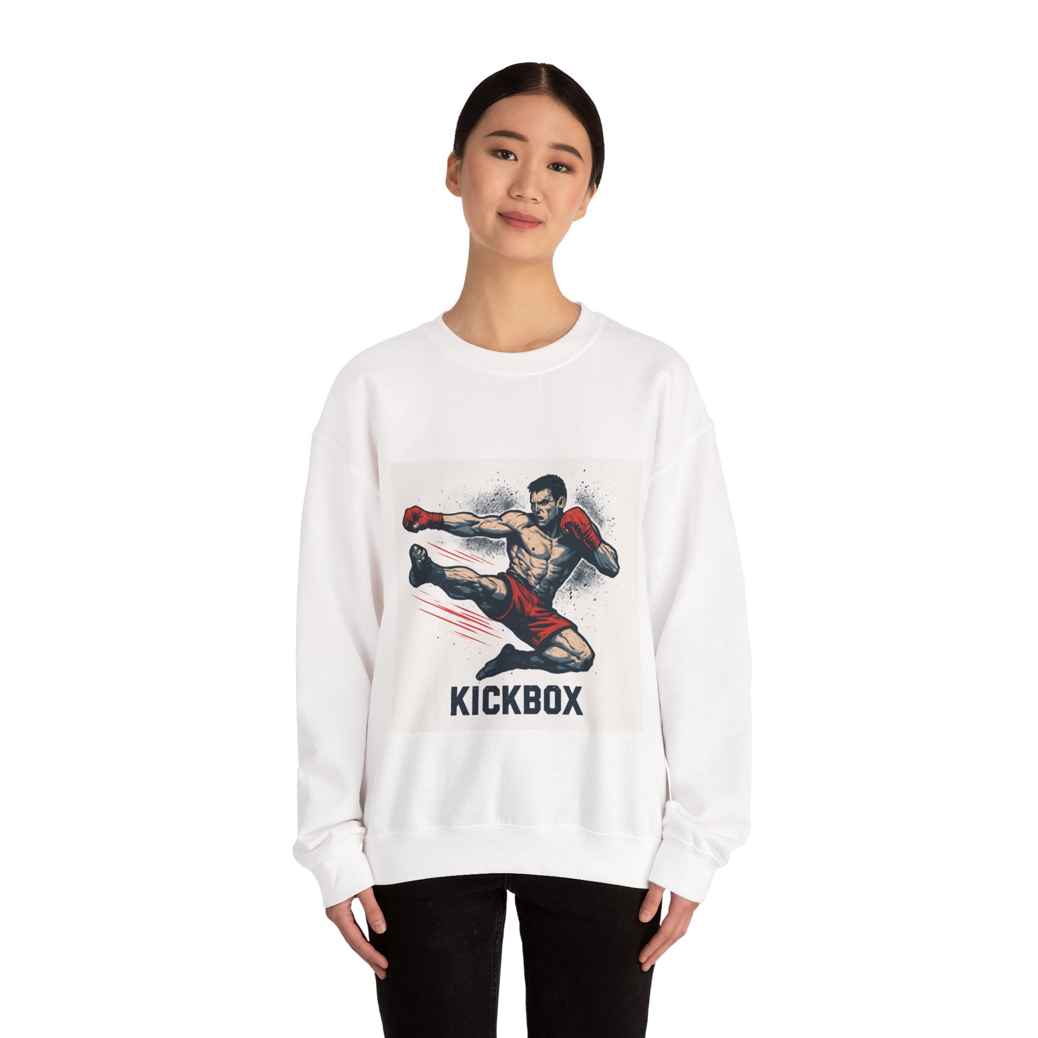 Kickboxer Unisex Heavy Blend Sweatshirt, Boxing Gift, Fitness Apparel, Sportswear, Workout Clothes, Kickboxing Enthusiast