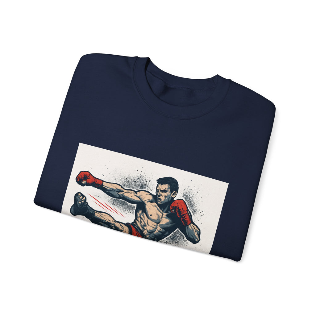 Kickboxer Unisex Heavy Blend Sweatshirt, Boxing Gift, Fitness Apparel, Sportswear, Workout Clothes, Kickboxing Enthusiast