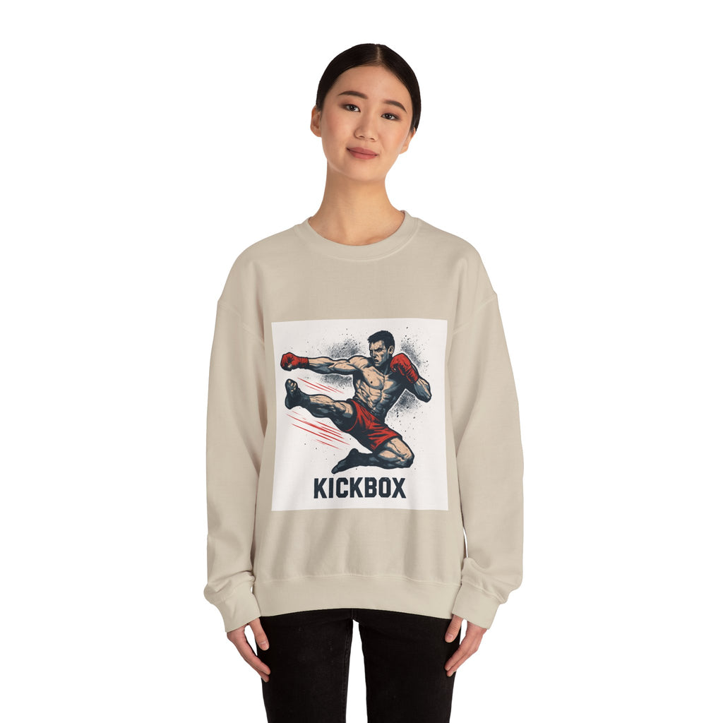 Kickboxer Unisex Heavy Blend Sweatshirt, Boxing Gift, Fitness Apparel, Sportswear, Workout Clothes, Kickboxing Enthusiast